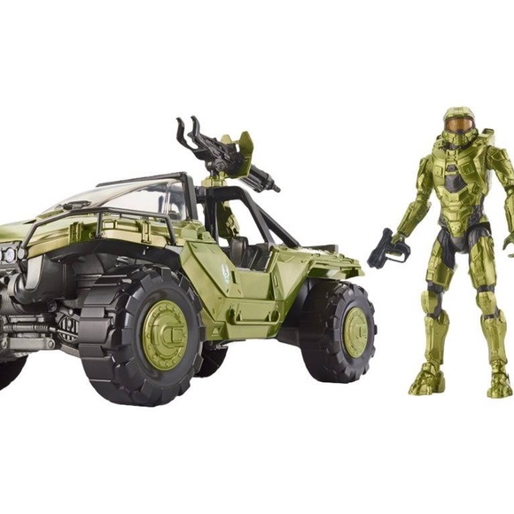 Halo Warthog Vehicle With Master Chief - Picture 1 of 3